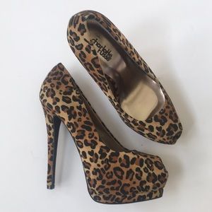 Charlotte Russe Leopard platforms